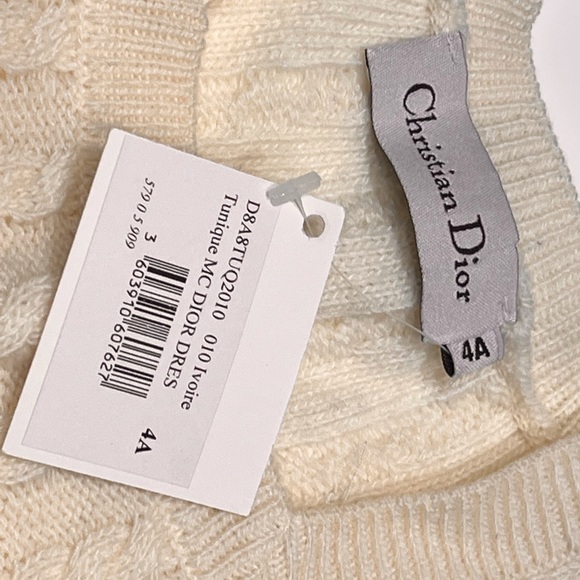 Christian Dior ivory wool tunic dress - Picture 5 of 9